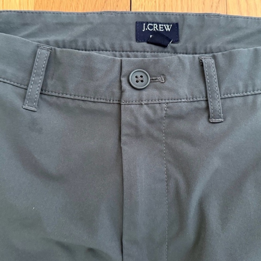 J. Crew Men's charcoal tech chinos